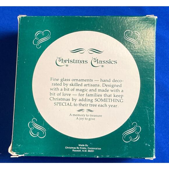 VTG Corning Christmas Classics Hand Decorated Glass Ornaments (4) - Picture 5 of 14